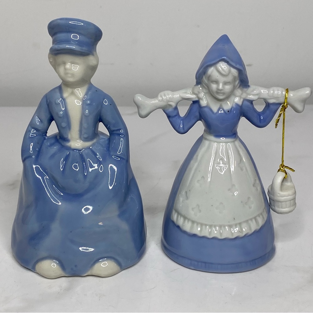 Price Import Porcelain Dutch Boy & Girl Hand Bells
